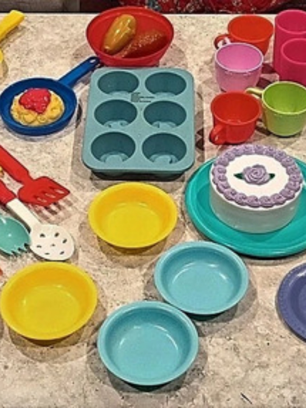 Colorful Pretend Play Kitchen Set